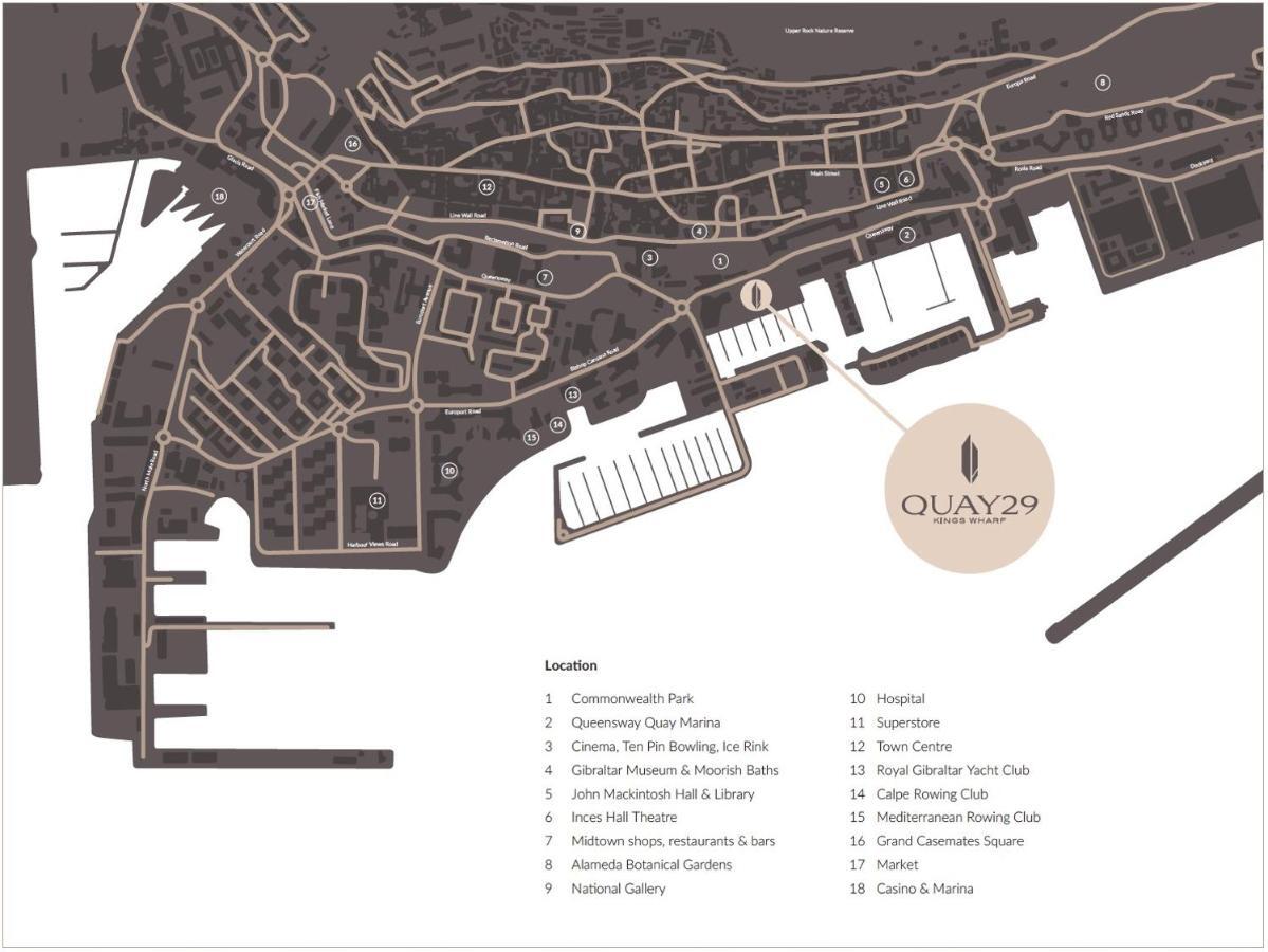 Kings Wharf Quay29 - Large Studio Apartment With 3 Pools - Gym - Rock Views - Holiday And Short Let Apartments In Γιβραλτάρ Εξωτερικό φωτογραφία